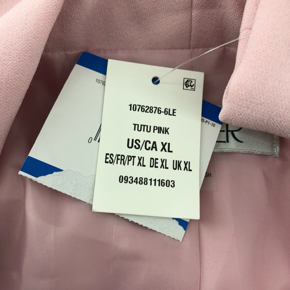 Kasper Pink Tutu Open Front 3/4 Cuffed Sleeve Blazer Jacket - Picture 5 of 8